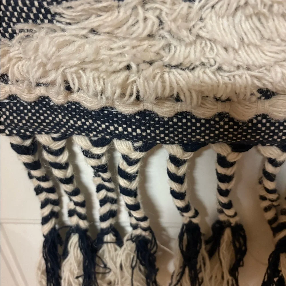 Boho Geometric Woven Cotton Fringed Wall Hanging Tapestry 35